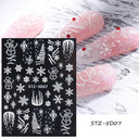 Sparkling 5D Christmas Nail Art Stickers for Winter Nails Sparkling 5D Christmas Nail Art Stickers for Winter Nails