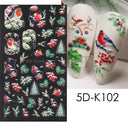 Sparkling 5D Christmas Nail Art Stickers for Winter Nails Sparkling 5D Christmas Nail Art Stickers for Winter Nails