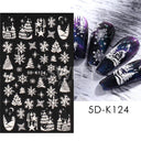 Sparkling 5D Christmas Nail Art Stickers for Winter Nails Sparkling 5D Christmas Nail Art Stickers for Winter Nails