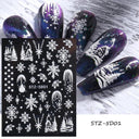 Sparkling 5D Christmas Nail Art Stickers for Winter Nails Sparkling 5D Christmas Nail Art Stickers for Winter Nails