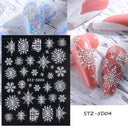 Sparkling 5D Christmas Nail Art Stickers for Winter Nails Sparkling 5D Christmas Nail Art Stickers for Winter Nails