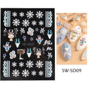 Sparkling 5D Christmas Nail Art Stickers for Winter Nails Sparkling 5D Christmas Nail Art Stickers for Winter Nails