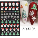 Sparkling 5D Christmas Nail Art Stickers for Winter Nails Sparkling 5D Christmas Nail Art Stickers for Winter Nails