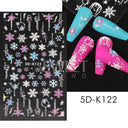 Sparkling 5D Christmas Nail Art Stickers for Winter Nails Sparkling 5D Christmas Nail Art Stickers for Winter Nails