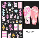 Sparkling 5D Christmas Nail Art Stickers for Winter Nails Sparkling 5D Christmas Nail Art Stickers for Winter Nails