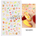 Sparkling 5D Christmas Nail Art Stickers for Winter Nails Sparkling 5D Christmas Nail Art Stickers for Winter Nails