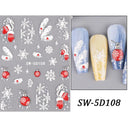 Sparkling 5D Christmas Nail Art Stickers for Winter Nails Sparkling 5D Christmas Nail Art Stickers for Winter Nails