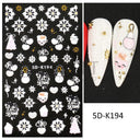 Sparkling 5D Christmas Nail Art Stickers for Winter Nails Sparkling 5D Christmas Nail Art Stickers for Winter Nails