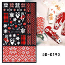 Sparkling 5D Christmas Nail Art Stickers for Winter Nails Sparkling 5D Christmas Nail Art Stickers for Winter Nails