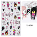 Sparkling 5D Christmas Nail Art Stickers for Winter Nails Sparkling 5D Christmas Nail Art Stickers for Winter Nails