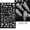 Sparkling 5D Christmas Nail Art Stickers for Winter Nails Sparkling 5D Christmas Nail Art Stickers for Winter Nails