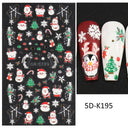 Sparkling 5D Christmas Nail Art Stickers for Winter Nails Sparkling 5D Christmas Nail Art Stickers for Winter Nails