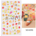 Sparkling 5D Christmas Nail Art Stickers for Winter Nails Sparkling 5D Christmas Nail Art Stickers for Winter Nails