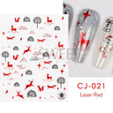 Sparkly Winter Nail Decals 3D Gold Snowflakes Trees Sparkly Winter Nail Decals 3D Gold Snowflakes Trees