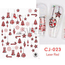 Sparkly Winter Nail Decals 3D Gold Snowflakes Trees Sparkly Winter Nail Decals 3D Gold Snowflakes Trees