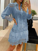 Spring Lace Splicing Dress Elegant Chic Fashion Choice Spring Lace Splicing Dress Elegant Chic Fashion Choice