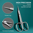 Stainless Steel Cuticle Scissor Set for Nail Care Precision Stainless Steel Cuticle Scissor Set for Nail Care Precision