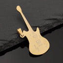 Stainless Steel Music Guitar Pendant Necklace for Men Ladies Stainless Steel Music Guitar Pendant Necklace for Men Ladies