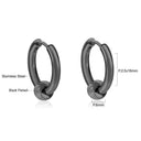 Stainless Steel Round Circle Hoop Earrings Set for Men Women Stainless Steel Round Circle Hoop Earrings Set for Men Women