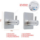 Stainless Steel Wall Mount Towel Holder Organizer Easy Install Rustproof Multi-Use Stainless Steel Wall Mount Towel Holder Organizer Easy Install Rustproof Multi-Use