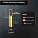 Stainless Steel Waterproof Pill Box for Outdoor Adventures Stainless Steel Waterproof Pill Box for Outdoor Adventures