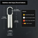 Stainless Steel Waterproof Pill Box for Outdoor Adventures Stainless Steel Waterproof Pill Box for Outdoor Adventures