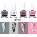 Stamping Nail Art Polish Set: Creative DIY Kit Gold Silver Stamping Nail Art Polish Set: Creative DIY Kit Gold Silver