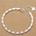 Sterling Silver Chain Bracelet Unisex Wedding Jewelry Sterling Silver Chain Bracelet Unisex Wedding Jewelry