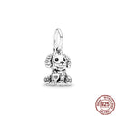 Sterling Silver Dog Charm Bead for Pandora Bracelet Jewelry Sterling Silver Dog Charm Bead for Pandora Bracelet Jewelry