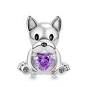 Sterling Silver Dog Charm Bead for Pandora Bracelet Jewelry Sterling Silver Dog Charm Bead for Pandora Bracelet Jewelry