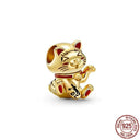 Sterling Silver Pet Cat Dangle Charm For Pandora Bracelet Sterling Silver Pet Cat Dangle Charm For Pandora Bracelet