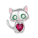 Sterling Silver Pet Cat Dangle Charm For Pandora Bracelet Sterling Silver Pet Cat Dangle Charm For Pandora Bracelet