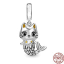 Sterling Silver Pet Cat Dangle Charm for Pandora Bracelet Sterling Silver Pet Cat Dangle Charm for Pandora Bracelet