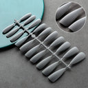 Matte Black False Nails Set for Chic Acrylic Tips Collection Matte Black False Nails Set for Chic Acrylic Tips Collection