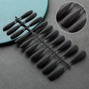 Matte Black False Nails Set for Chic Acrylic Tips Collection Matte Black False Nails Set for Chic Acrylic Tips Collection