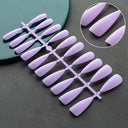 Stylish Matte Black False Nails for Chic Acrylic Tips Set Stylish Matte Black False Nails for Chic Acrylic Tips Set