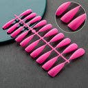 Matte Black False Nails Set for Chic Acrylic Tips Collection Matte Black False Nails Set for Chic Acrylic Tips Collection