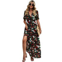 Floral Print Short Sleeve Dress For Summer Wardrobe Floral Print Short Sleeve Dress For Summer Wardrobe