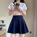 Summer Chic Mini Pleated Skirt Stylish Elastic Waist Skirt Summer Chic Mini Pleated Skirt Stylish Elastic Waist Skirt