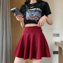 Summer Chic Mini Pleated Skirt Stylish Elastic Waist Skirt Summer Chic Mini Pleated Skirt Stylish Elastic Waist Skirt
