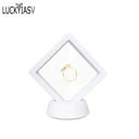 Suspended Floating Jewelry Display Case Pet Storage Box 7cm Suspended Floating Jewelry Display Case Pet Storage Box 7cm