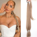 Synthetic Black Braided Ponytail Extension Elegant Hairpiece Synthetic Black Braided Ponytail Extension Elegant Hairpiece