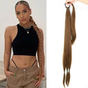 Synthetic Black Braided Ponytail Extension Elegant Hairpiece Synthetic Black Braided Ponytail Extension Elegant Hairpiece