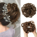 Synthetic Curly Hair Bun Extensions for Instant Updo Style Synthetic Curly Hair Bun Extensions for Instant Updo Style