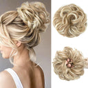 Synthetic Curly Hair Bun Extensions for Instant Updo Style Synthetic Curly Hair Bun Extensions for Instant Updo Style