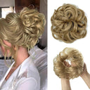 Synthetic Curly Hair Bun Extensions for Instant Updo Style Synthetic Curly Hair Bun Extensions for Instant Updo Style