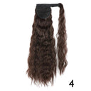 Synthetic Wavy Ponytail Hair Extension Ombre Brown Blonde 22 Inch Synthetic Wavy Ponytail Hair Extension Ombre Brown Blonde 22 Inch