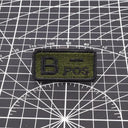 Tactical Blood Type Patch Custom Military Embroidered Gear Tactical Blood Type Patch Custom Military Embroidered Gear