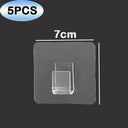 Transparent Adhesive Hooks for Organizing Kitchen & Bathroom Transparent Adhesive Hooks for Organizing Kitchen & Bathroom