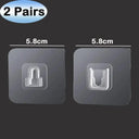 Transparent Adhesive Hooks For Kitchen And Bathroom Transparent Adhesive Hooks For Kitchen And Bathroom